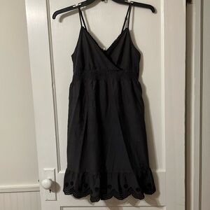 Women’s Medium knee length dark grey cotton summer dress by Converse One Star